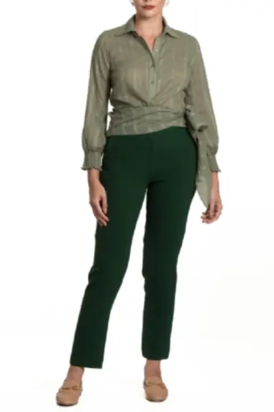 Camisa Amarração Cha Verde