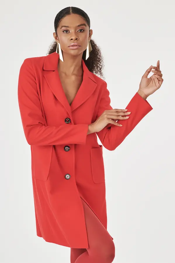 Casaco Lana Vermelho