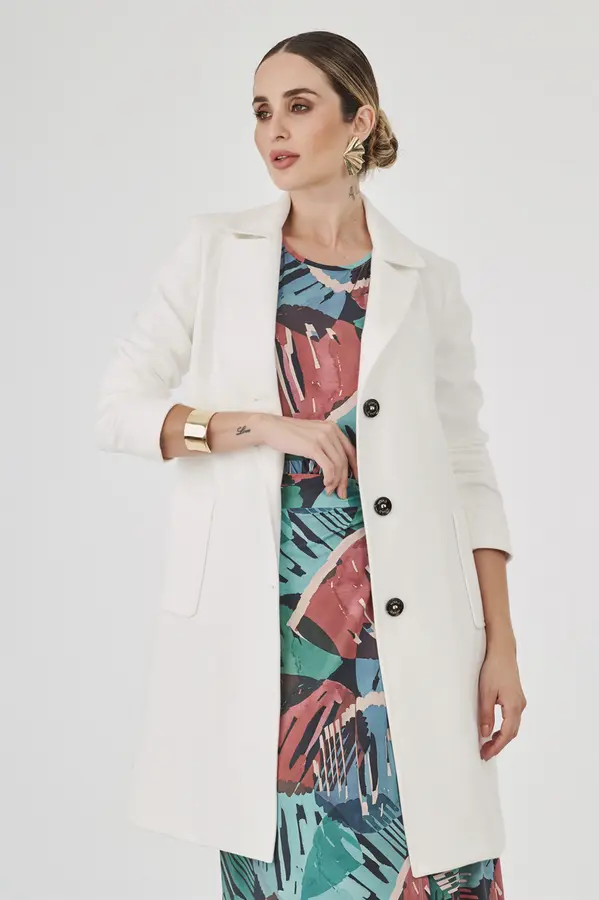 Casaco Lana Off White