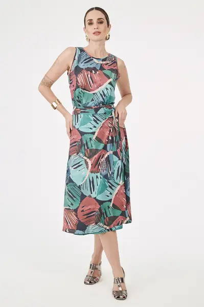 Blusa Cavada Fluity Azul/verde