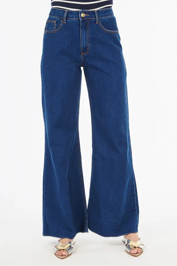 Calca Super Wide Leg Jeans