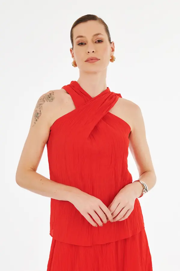 Blusa Alegra Decote X Pitanga