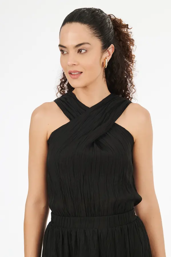 Blusa Alegra Decote X Preto