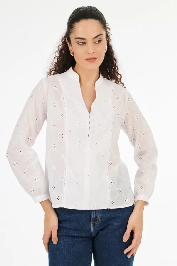 Blusa Brisa Bordada Branco