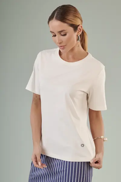 T Shirt Algodao Pima Off White