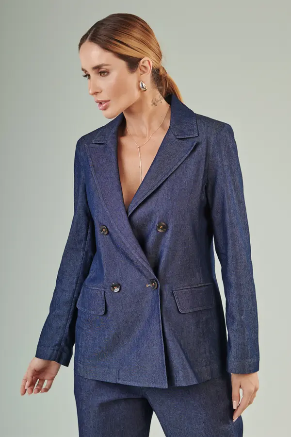 Blazer Denim Denim