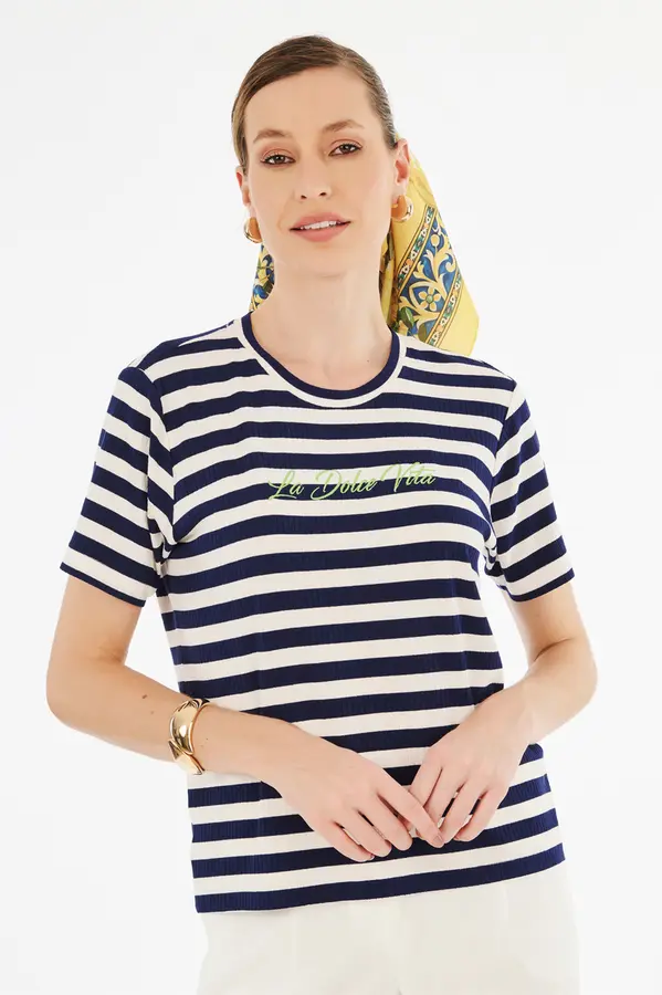 T-shirt La Dolce Vitta Listra Navy