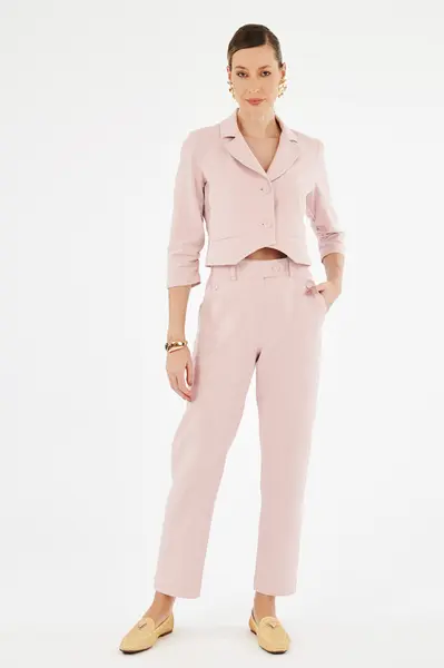 Casaqueto Rustico Ramie Sweet Rose
