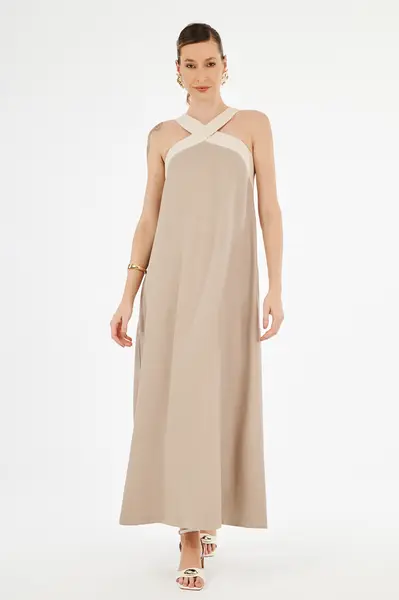 Vestido Francesca Decote X Fendi
