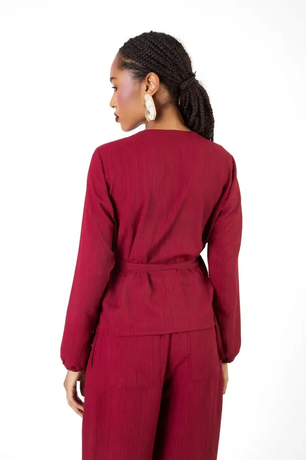 Blusa Virginia Cachequer Burgundy