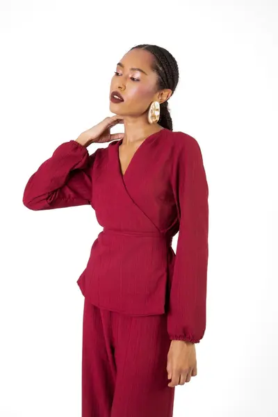 Blusa Virginia Cachequer Burgundy