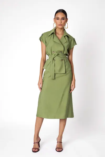 Casaqueto Trench Urban Oliva