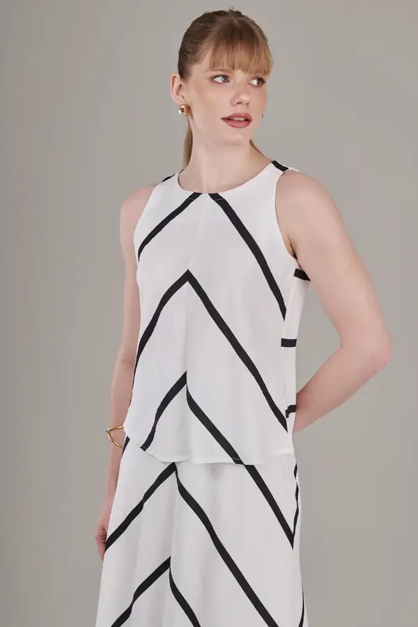 Blusa Listras Diagonais Listra