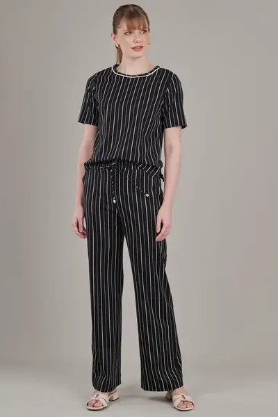 Blusa Monaco Preto/branco