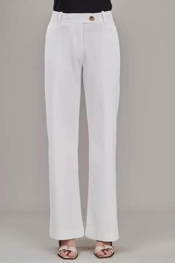 Calca Crepe Twill Off White