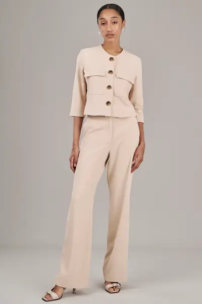 Casaqueto Crepe Twill Trigo