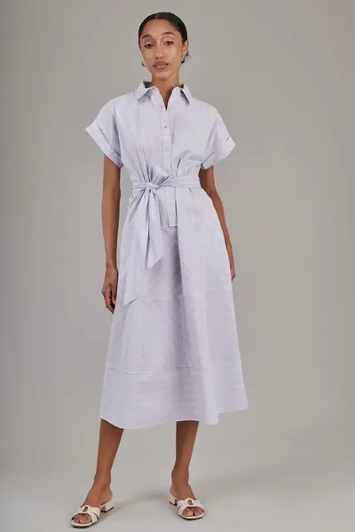 Vestido Listras Geometricas Az