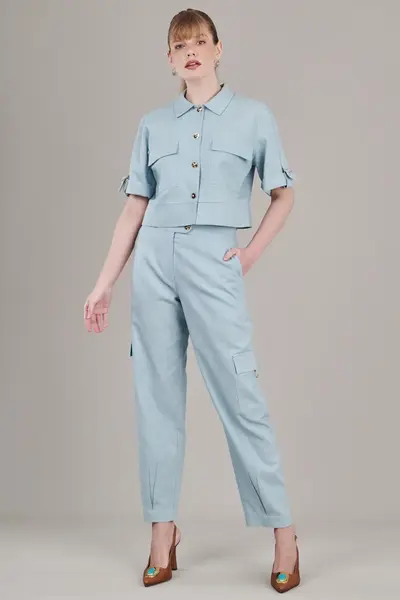 Jaqueta Ramie Fresh Blue