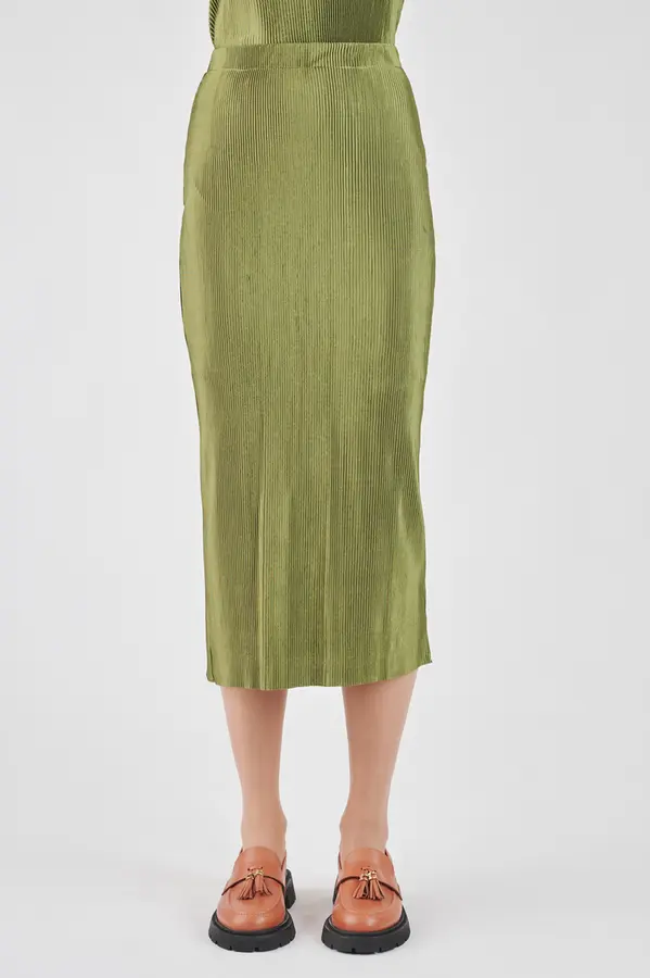 Saia Lapis Malha Cotele Avocad