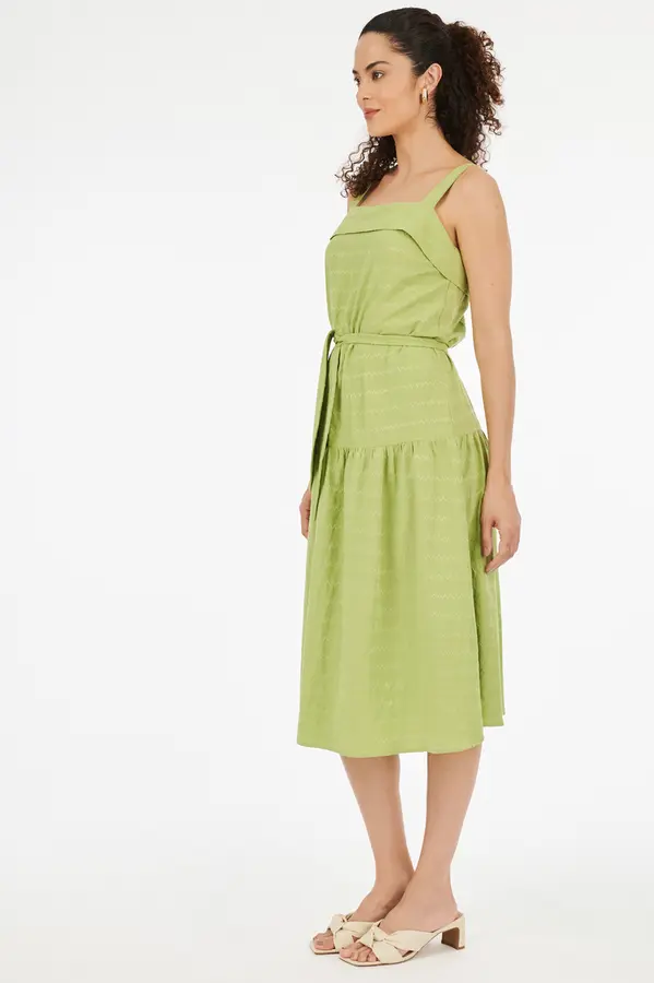 Vestido Duna Verde Folha