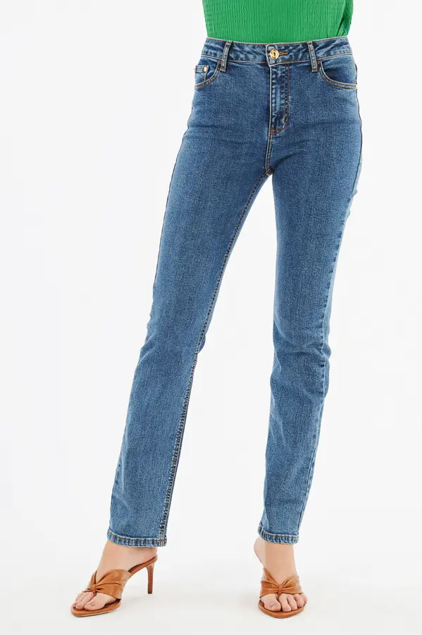 Calca Jeans Feminina Reta Jean