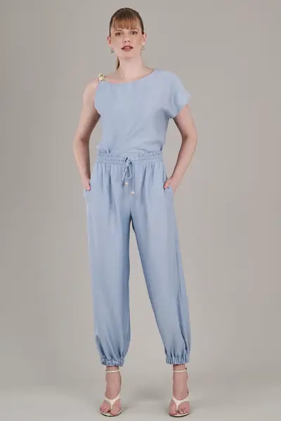 Blusa Assimétrica Baby Blue