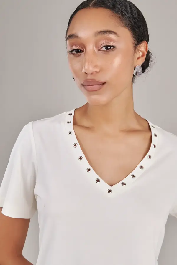 T-shirt Basic Essential Off White