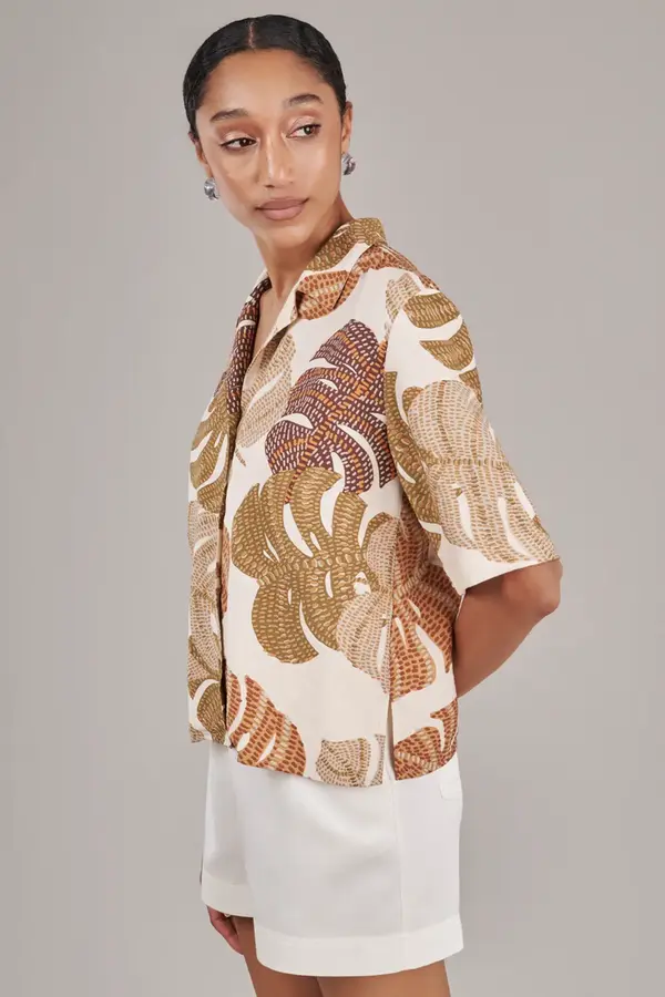 Camisa Urban Breeze Bege/marrom