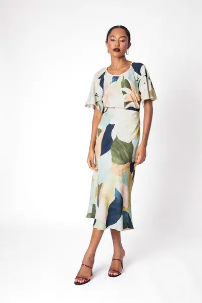 Saia Mix Print Cru/cores