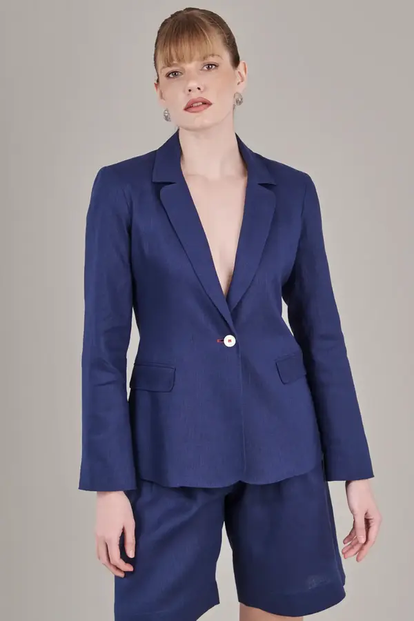 Blazer Linho Summer Marinho