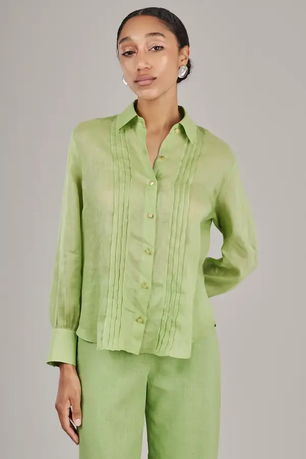 Camisa Casablanca Verde Matcha
