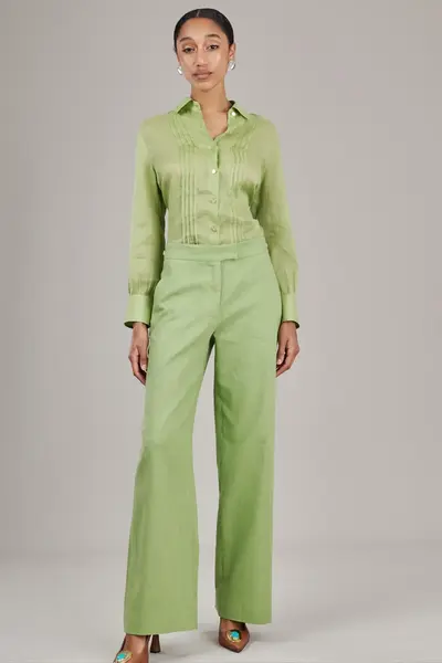Camisa Casablanca Verde Matcha