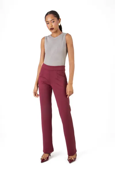 Calca Slim Runway Cabernet