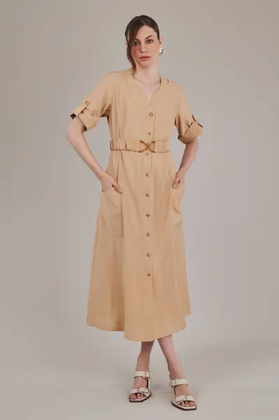 Vestido Bruzy Botoes Avela