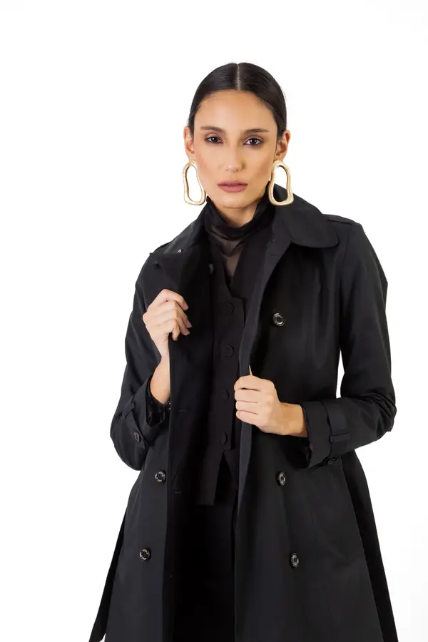 Trench Coat Classic Preto