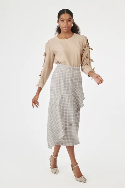 Blusa Manga Laços Deserto