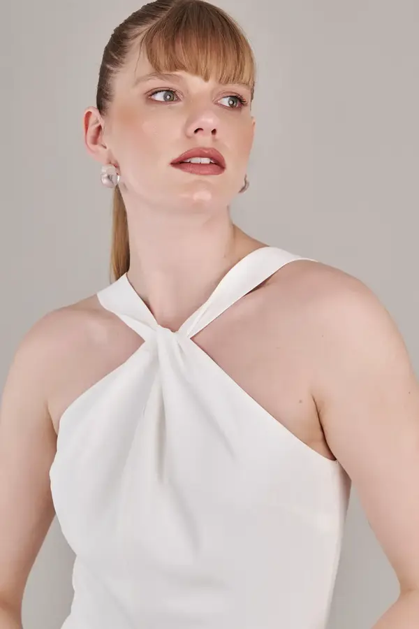 Vestido Coquetel Alcas Branco