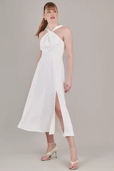 Vestido Coquetel Alcas Branco
