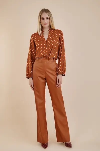 Camisa Petit Poas Caramelo/beg