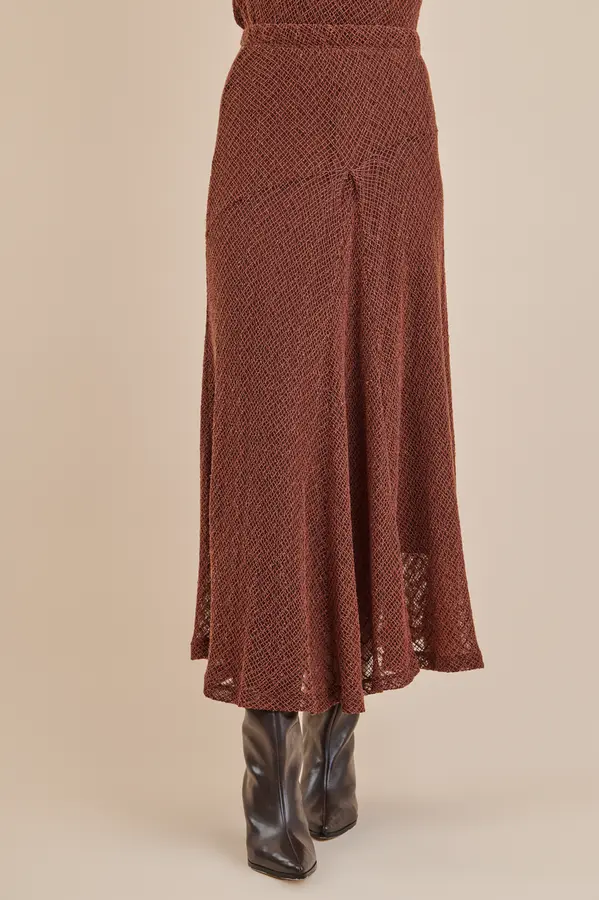 Saia Tela Croche Brownie