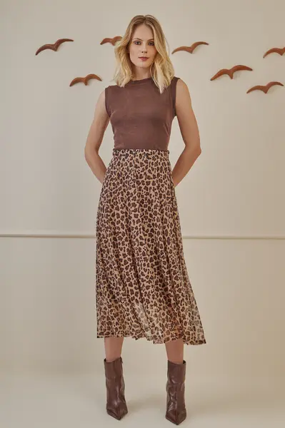 Blusa Canelle sem Mangas Brownie